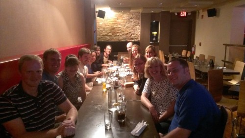 There's me and Dan Anderson at the same dinner table. So close, and yet so far!